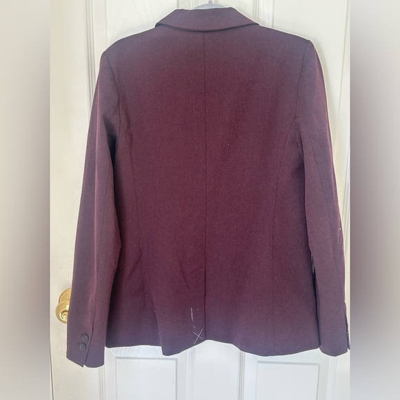 LOFT Women’s Blazer, Dark‎ Burgundy/Purple, New with Tag, Size 0 - Picture 4 of 6